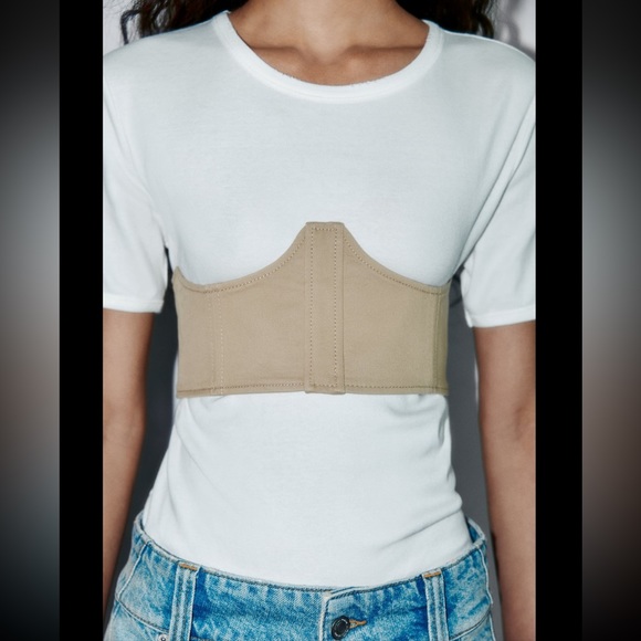 ZARA BUSTIER TOP LIMITED EDITION - Picture 2 of 6